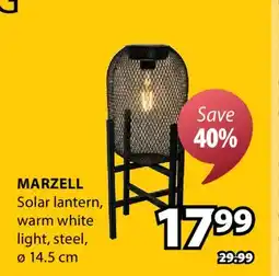 JYSK MARZELL Solar lantern offer