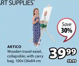 JYSK ARTICO Wooden travel easel offer