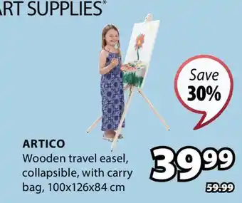 JYSK ARTICO Wooden travel easel offer