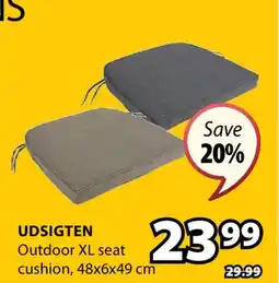 JYSK UDSIGTEN Outdoor XL seat cushion offer