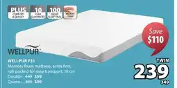 JYSK Wellpur F31 Memory foam mattress offer