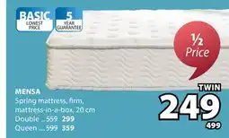 JYSK MENSA Spring mattress, firm mattress offer