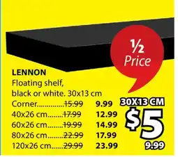 JYSK LENNON Floating shelf offer