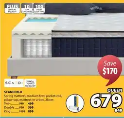 JYSK SCANDI BLU Spring mattress offer