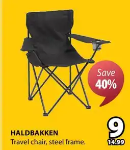 JYSK HALDBAKKEN Travel chair offer