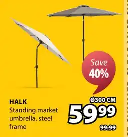 JYSK HALK Standing market umbrella offer