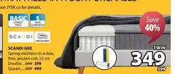 JYSK SCANDI GRE Spring mattress-in-a-box, firm offer