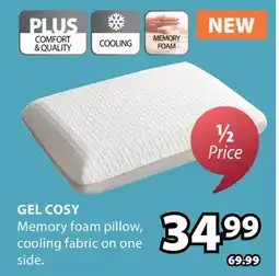 JYSK GEL COSY Memory foam pillow offer