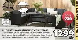 JYSK ULLEHUSE XL CONVERSATION SET WITH STORAGE offer