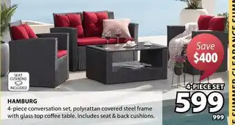 JYSK HAMBURG 4-piece conversation set offer