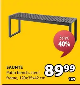 JYSK SAUNTE Patio bench offer