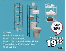 JYSK ALDEN 3-TIER BATHROOM RACK offer