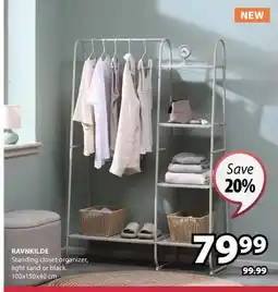 JYSK RAVNKILDE Standing closet organizer offer