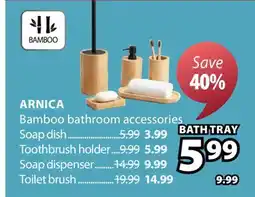 JYSK ARNICA Bamboo bathroom accessories offer