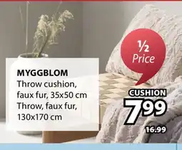 JYSK Myggblom Throw cushion offer
