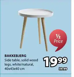 JYSK BAKKEBJERG Side table, solid wood legs offer