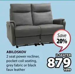 JYSK Abildskov 2 seat power recliner offer