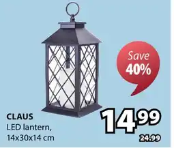 JYSK CLAUS LED lantern offer