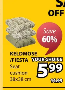 JYSK Keldmose/Fiesta Seat cushion offer
