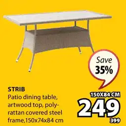 JYSK STRIB Patio dining table offer