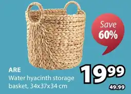 JYSK ARE Water hyacinth storage basket offer