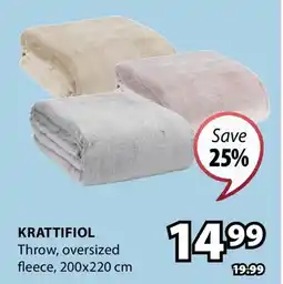 JYSK Krattifiol Throw offer