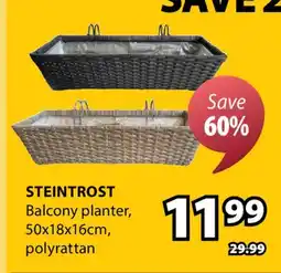 JYSK STEINTROST Balcony planter offer