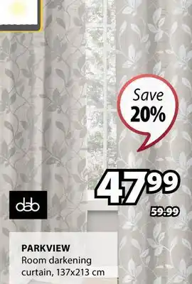 JYSK Dab Parkview Room darkening curtain offer
