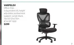 JYSK VARPELEV Office chair offer