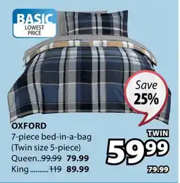 JYSK Oxford 7-piece bed-in-a-bag offer