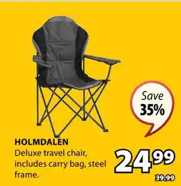 JYSK HOLMDALEN Deluxe travel chair offer