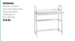 JYSK Herning Modest 1-drawer desk offer