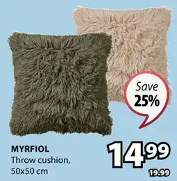 JYSK MYRFIOL Throw cushion offer