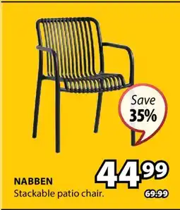 JYSK Nabben Stackable patio chair offer