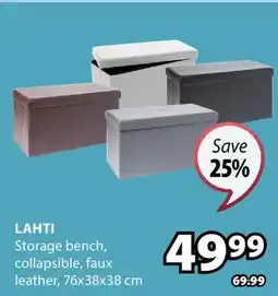 JYSK Lahti Storage bench offer