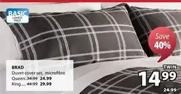 JYSK BRAD Duvet cover set, microfibre offer
