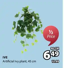 JYSK IVE Artificial ivy plant offer