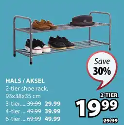 JYSK HALS/AKSEL 2-tier shoe rack offer