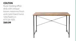 JYSK Colton Rustic looking office desk offer