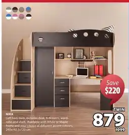 JYSK Nika Loft bed offer
