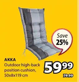 JYSK AKKA Outdoor high-back position cushion offer