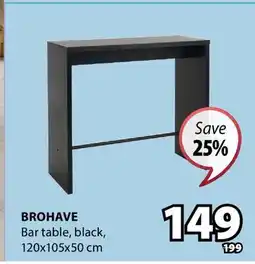 JYSK BROHAVE Bar table offer