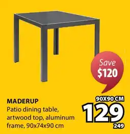 JYSK Maderup Patio dining table offer