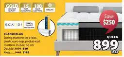 JYSK SCANDI BLAK Spring mattress offer