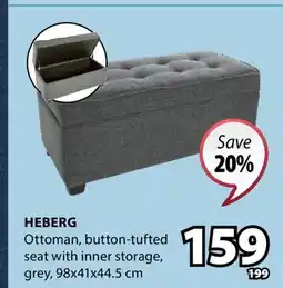 JYSK HEBERG Ottoman offer