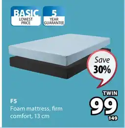 JYSK F5 Foam mattress, firm comfort, 13 cm offer