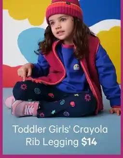 Joe Fresh Toddler Girls' Crayola Rib Legging offer