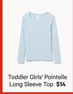Joe Fresh Toddler Girls' PointelleLong Sleeve Top offer