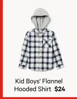 Joe Fresh Kid Boys' Flannel Hooded Shirt offer