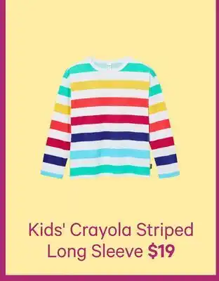 Joe Fresh Kids' Crayola Striped Long Sleeve offer